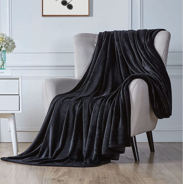 Fleece blanket, Fleece throw blanket, fluffy blanket, warm blanket, soft blanket "Soft  black shiny fleece sofa throw blanket. Cozy and stylish. Perfect for snuggling. High-quality material. Available now at our e-commerce store." best  soft fleece sofa throw blankets in Ireland, soft, cozy, snuggy, warm, romantic