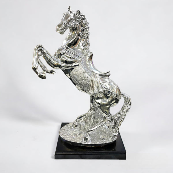 horse ornaments, silver horse ornament, silver horse ornament