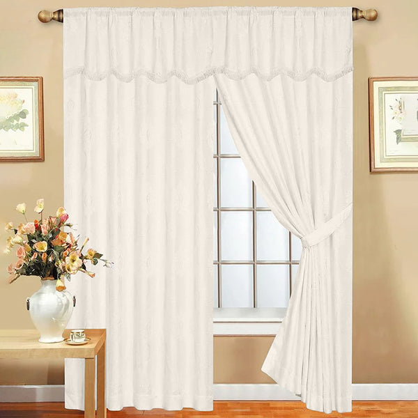 Jacquard Curtain, Pelmet Curtain, Pencil Pleat Curtain, Readymade curtain, Curtains for Bedroom, Lined Curtain