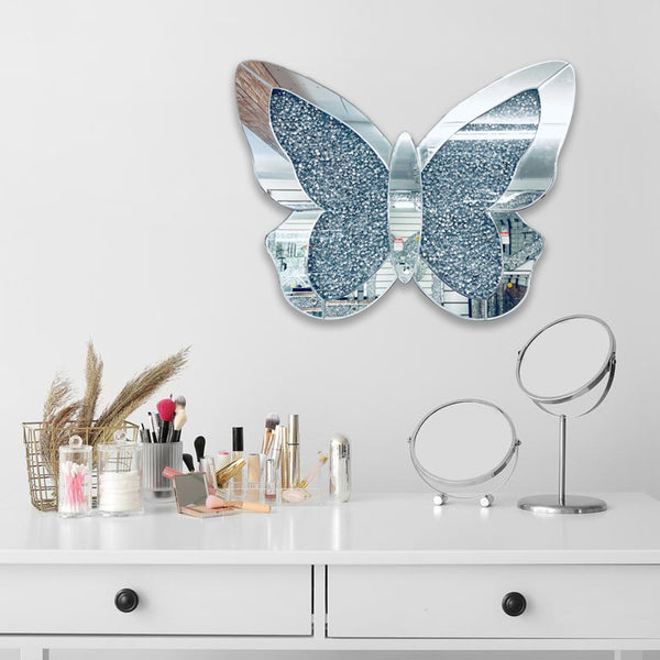 butterfly mirror wall decor, butterfly mirror
