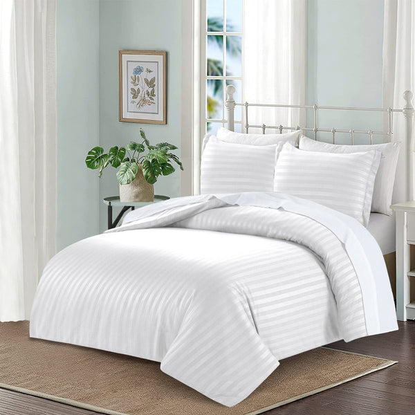 Stripped Bedding, Stripe Duvet Cover, Duvet Cover Set, Stripe Duvet Cover, white stripe pattern